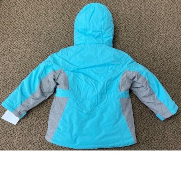 *ZeroXPosur Jacket 3 in 1 System sz 4/5 Hooded Blue Gray All Season Water Resist - Picture 7 of 12